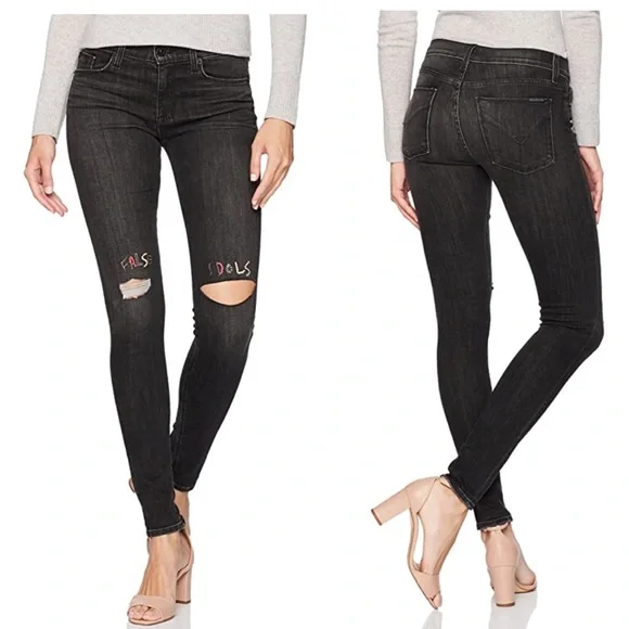 HUDSON Distressed Skinny Jeans - Picture 3 of 6